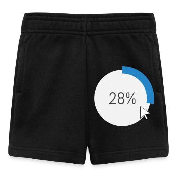 Blue Progress Ring IT Software PC Computer - Baby Shorts - black - Front