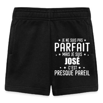 José: authentisch, unvollkommen, oben, perfekt - Baby Shorts - Schwarz - Vorne