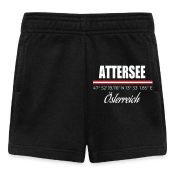 Lac Attersee - Short Bébé - noir - Devant