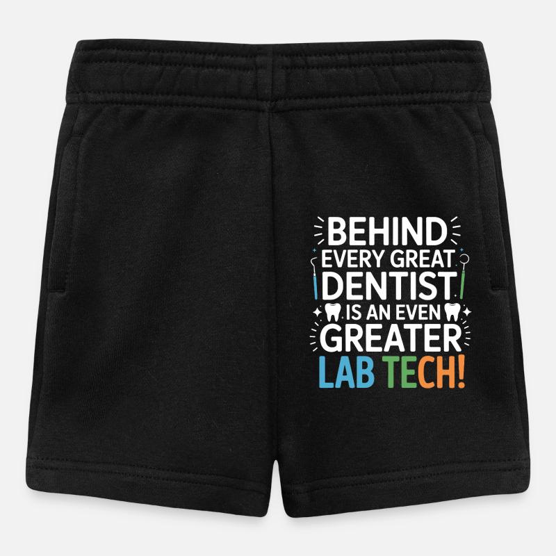 Conception dentaire de Greater Lab Tech - Short Bébé - noir