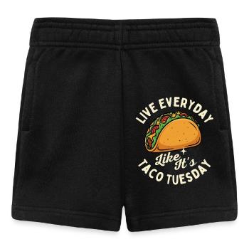 Live Everyday Like It's Taco Tuesday - Baby Shorts - black - Front