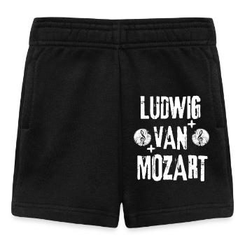 Ludwig Van Mozart Grunge Rock Musik - Baby Shorts - Schwarz - Vorne