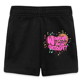 Herz Musik Schlagermusik Kelly Kaiser Liedtext - Baby Shorts - Schwarz - Vorne