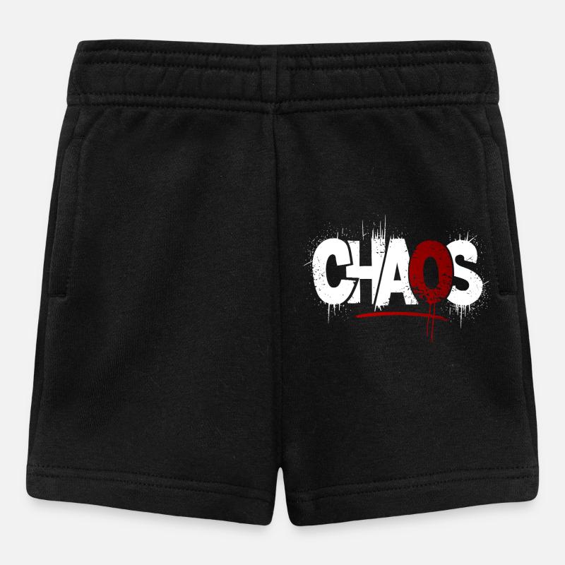 Symbolisme des éclaboussures de chaos - Short Bébé - noir