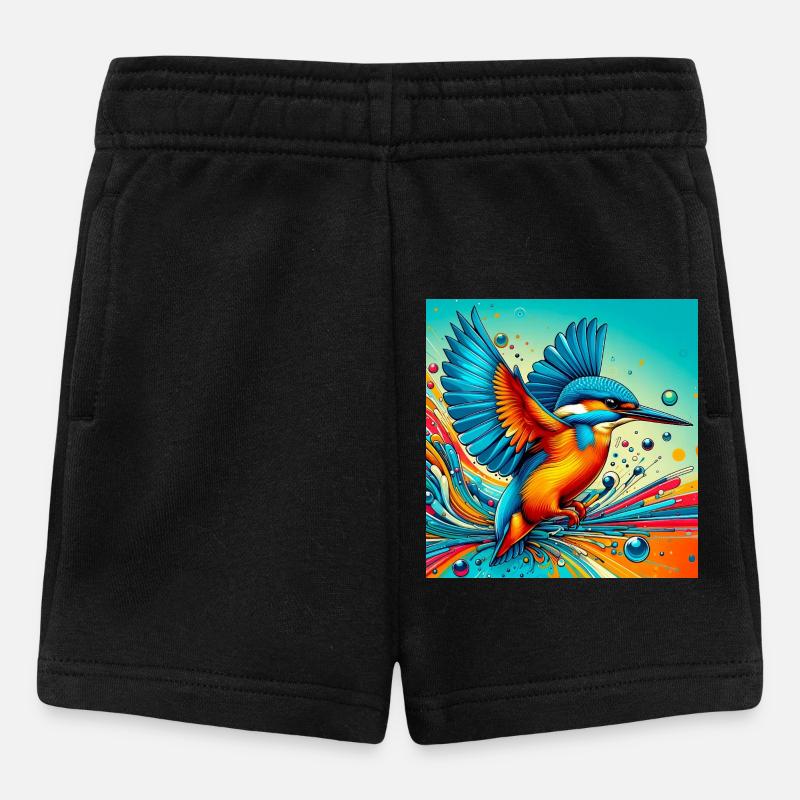 Eisvogel - Baby Shorts - Schwarz