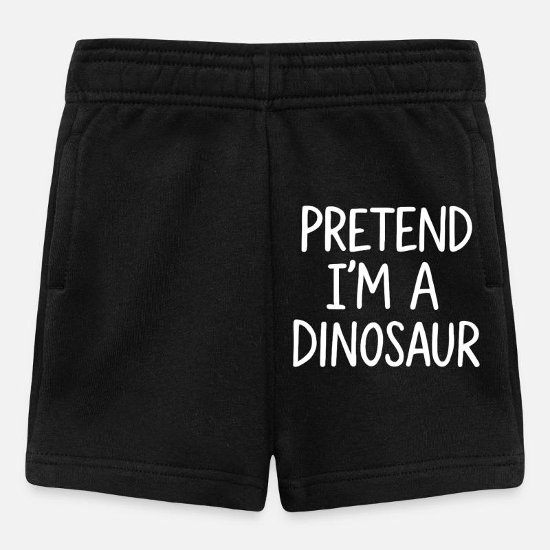 Faire semblant d’être un dinosaure - Short Bébé - noir