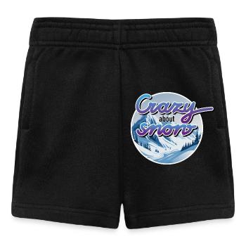 Winter, Mountains, Snow - Baby Shorts - black - Front
