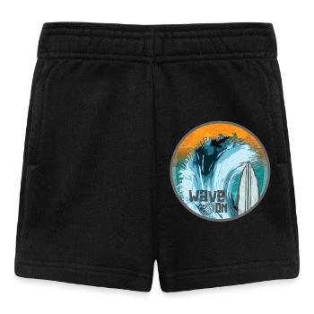 Wave in Surf Magic Patch - Baby Shorts - black - Front