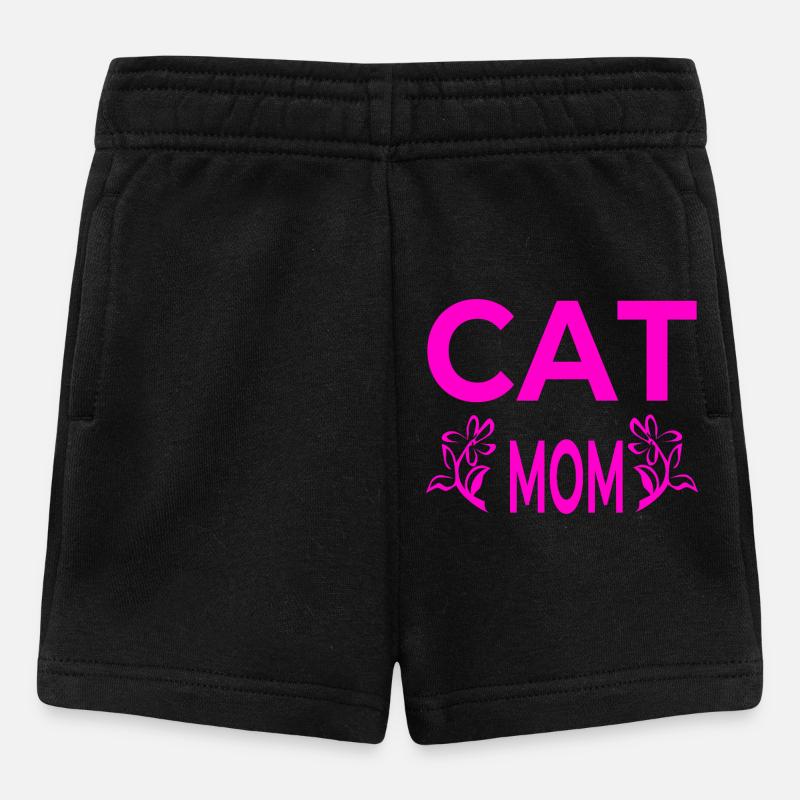 Katzen - Baby Shorts - Schwarz