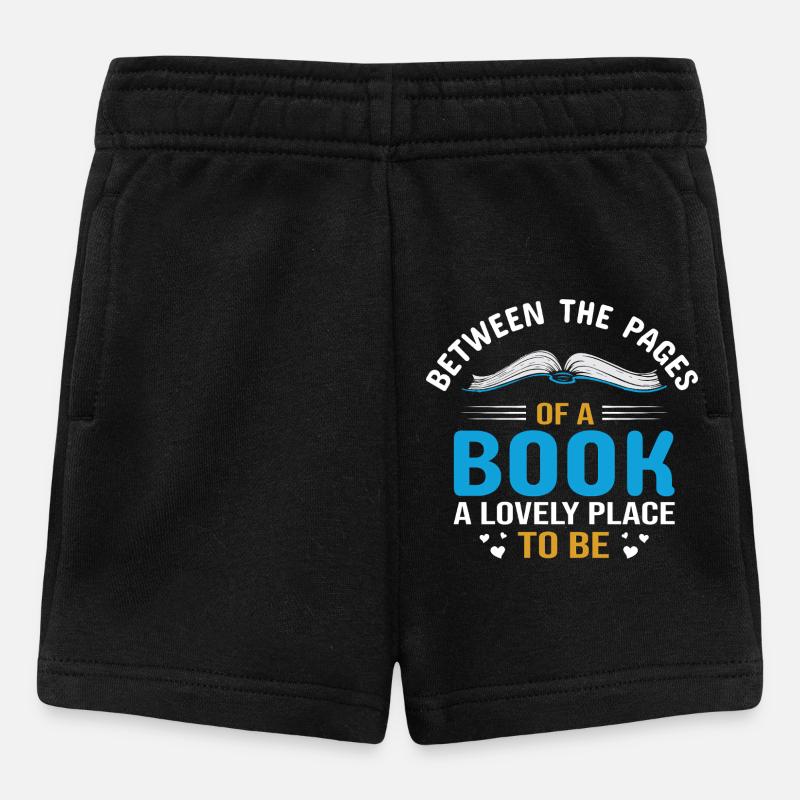 Entre les pages d’un livre - Short Bébé - noir