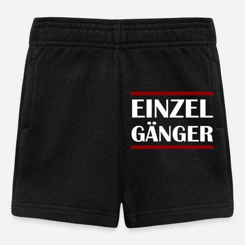 EINZELGÄNGER  - Baby Shorts - Schwarz