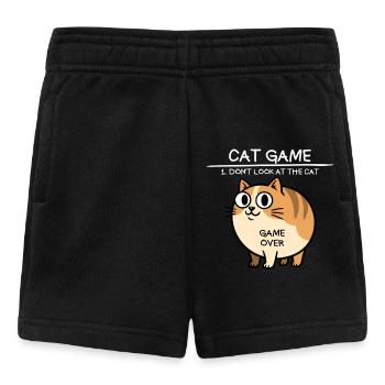 Jeu de chat Ne regarde pas le chat drôle de chat - Short Bébé - noir - Devant