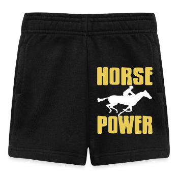 Humour de course de chevaux pour les fans de jockey - Short Bébé - noir - Devant