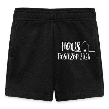 Propriétaire 2026 Cadeau Maison Bâtiment Maison - Short Bébé - noir - Devant