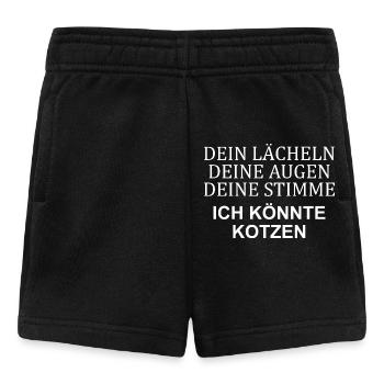 Your smile, your voice, your eyes puke - Baby Shorts - black - Front