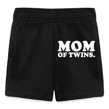 Mutter Von Zwillingen T-Shirt Zwilling Mama - Baby Shorts - Schwarz - Vorne