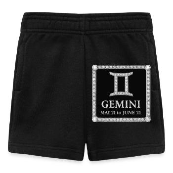 Zodiac sign Gemini - Baby Shorts - black - Front
