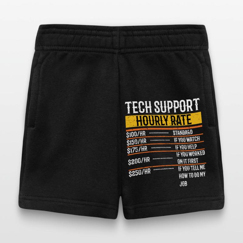 Tech Support Hourly Rate Programmer Technical Baby Shorts