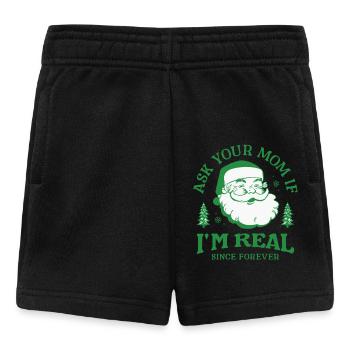 Design du Père Noël pour Noël et l’hiver - Short Bébé - noir - Devant
