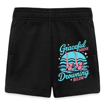 Synchronschwimmen Kunstschwimmen Wassersport - Baby Shorts - Schwarz - Vorne
