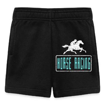 Amateurs de vitesse rétro en bord de piste - Short Bébé - noir - Devant