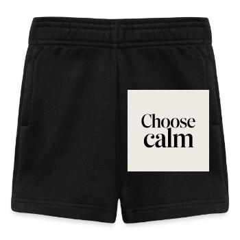 Choose calm - Baby Shorts - black - Front