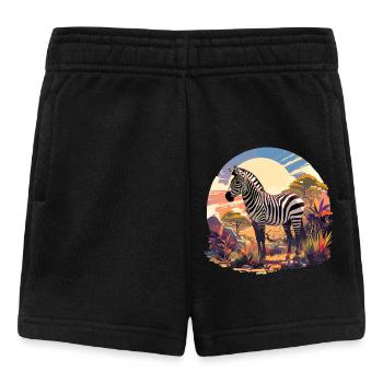 Zebras Zebra - Baby Shorts - black - Front