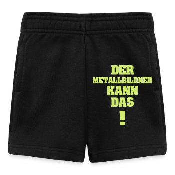 Drôle de sculpteur en métal - Short Bébé - noir - Devant