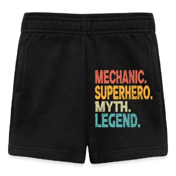 Mécanique-super-héros-mythe-légende - Short Bébé - noir - Devant