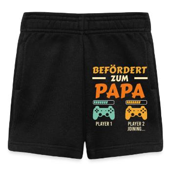 Future papa PROMU À PAPA Drôle - Short Bébé - noir - Devant