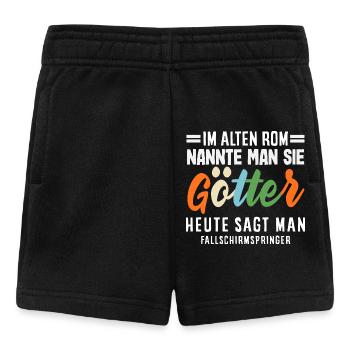 Funny skydiver adrenaline junkie gods - Baby Shorts - black - Front