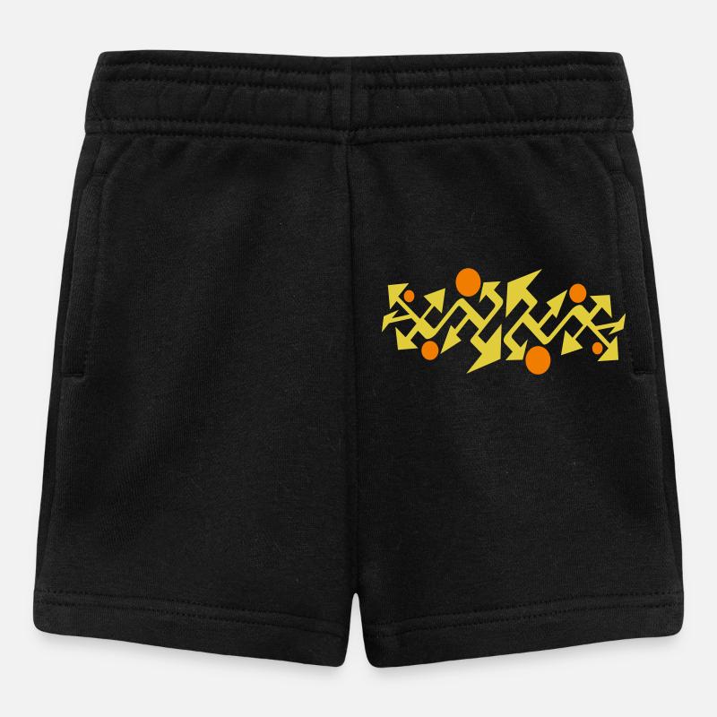 Abstract pattern by Cean - Baby Shorts - black