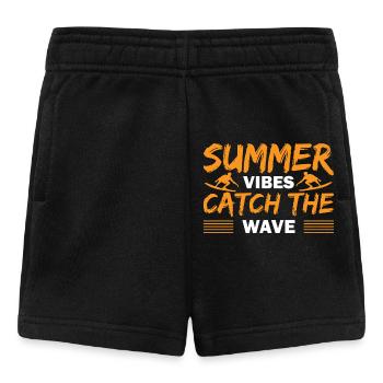 Summer catch the wave - Baby Shorts - Schwarz - Vorne