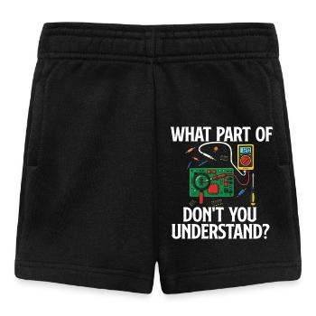 Welchen Teil verstehen Sie nicht? Elektrisches Zitat - Baby Shorts - Schwarz - Vorne
