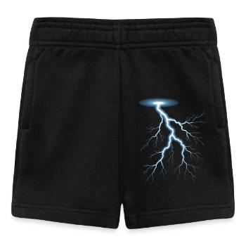 Lightning Lightning Thunderstorm Current Storm - Baby Shorts - black - Front