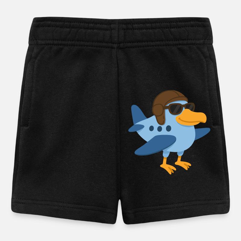A super bird plane - Baby Shorts - black