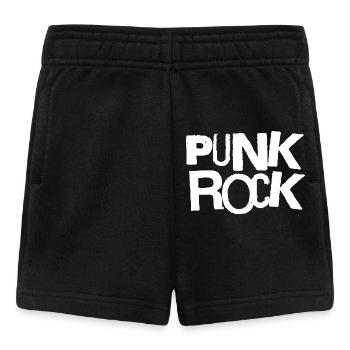 Punk Rock Bold Typography - Baby Shorts - black - Front