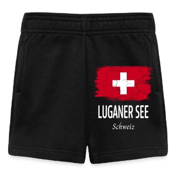 Luganer See - Baby Shorts - Schwarz - Vorne