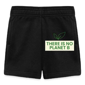 Es Gibt Kein Planet B - Baby Shorts - Schwarz - Vorne