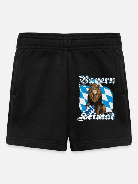 Bayern Heimat Löwe - Baby Shorts - Schwarz