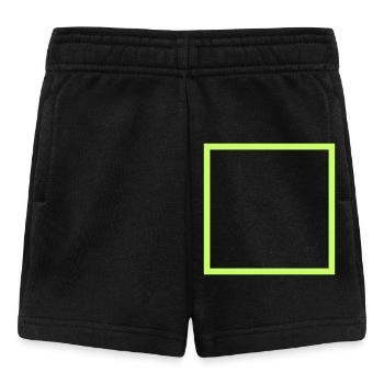 Black square with neon frame - Baby Shorts - black - Front