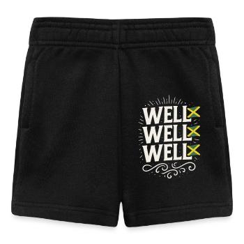 Well Well Well Jamaican Chant, Funny Meme Jamaica - Short Bébé - noir - Devant