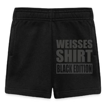 White Shirt Black Edition - Baby Shorts - Schwarz - Vorne