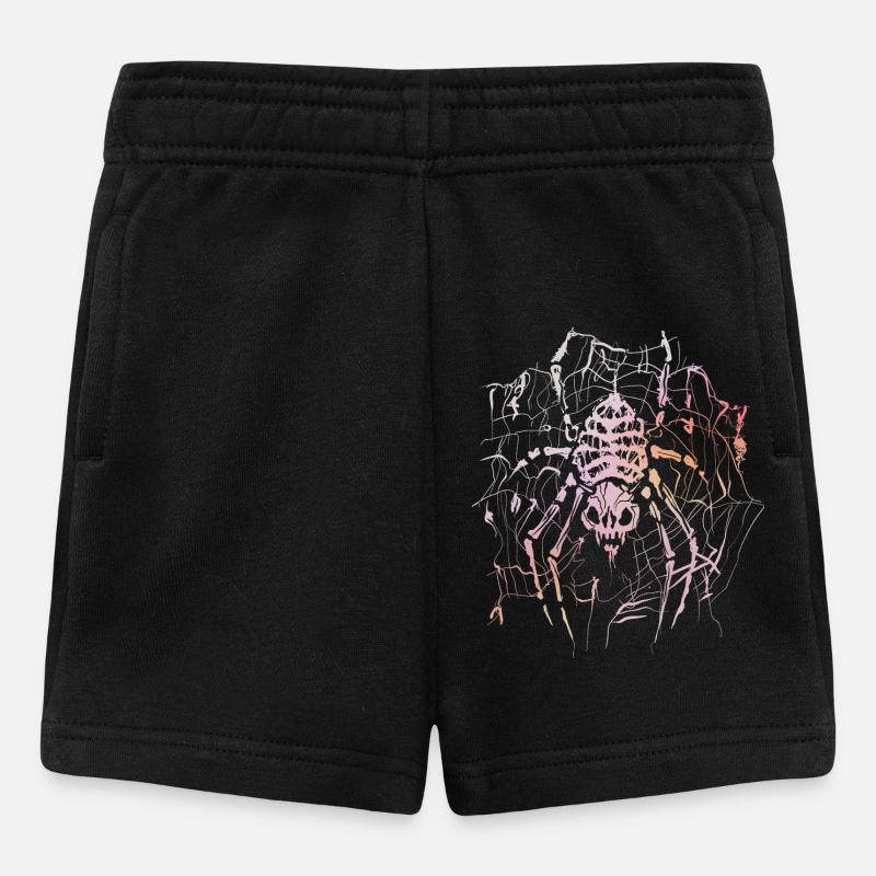 Araignée squelette - Short Bébé - noir