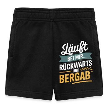 Runs backwards and downhill for me - Baby Shorts - black - Front