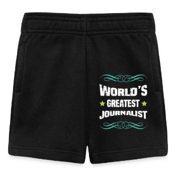 Meilleur journaliste du monde - Short Bébé - noir - Devant