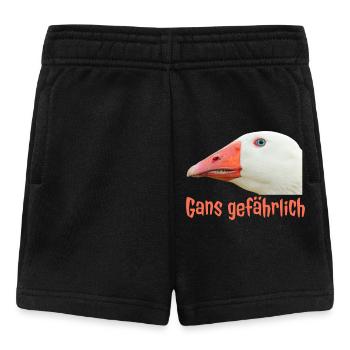 Ganz Gefährlich Gänsekopf - Baby Shorts - Schwarz - Vorne
