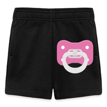 Tetine_rose - Short Bébé - noir - Devant
