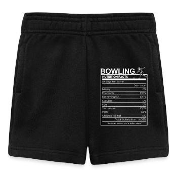 Drôle Bowling Girl Nutrition Facts Design Sports - Short Bébé - noir - Devant
