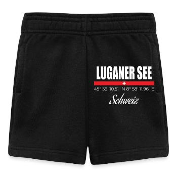 Luganer See - Baby Shorts - Schwarz - Vorne